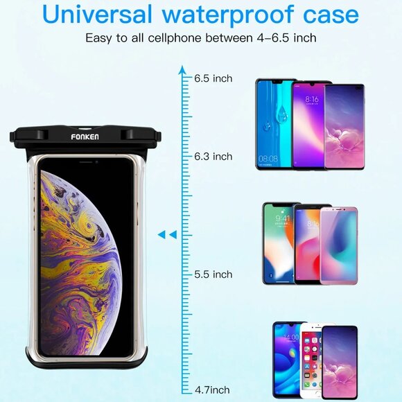 Waterproof Phone Case Dry Bag Pouch Underwater Swimming Touchscreen Cell Cover - Picture 6 of 14